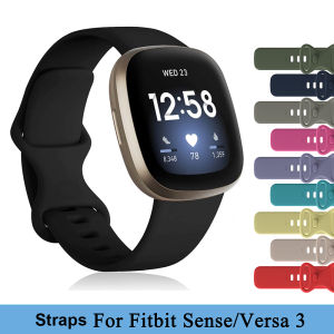 Compatible with Fitbit Sense/Versa 3 Straps Soft Silicone Sport Bands Replacement Wristband for Fitbit Sense/Versa 3 Smart Watch