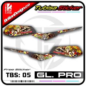 Sticker Striping Variasi Gl Pro/Max - Stiker Sticker Variasi Striping Motor Gl Pro/Max. TBS.05