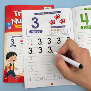 Numbers Letters Tracing Pad Alphabet Letter Tracing Workbook For Kids Ages 3-5 Preschool Education Activity Worksheets Writing Practice Book