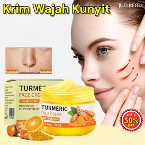 50g Krim Pemutih Kunyit/Krim Perawatan Kulit Kunyit/Krim Perawatan Kulit Vitamin C/Perawatan Wajah/Hidrasi/Turmeric Anti-Acne Whitening Cream