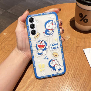 Phone Case Samsung A15 5g A25 5g A35 5g A55 5g Classic Cute Cartoon Good Luck Doraemon Pattern Shockproof Transparent Soft Silicone Casing Galaxy A25 5g A15 5g Phone Cover Case