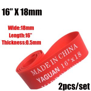 SJJL 2Pcs màu đỏ Rim Liner Ống bên trong xe đạp Băng chống đâm thủng Tập giấy Lốp xe đạp