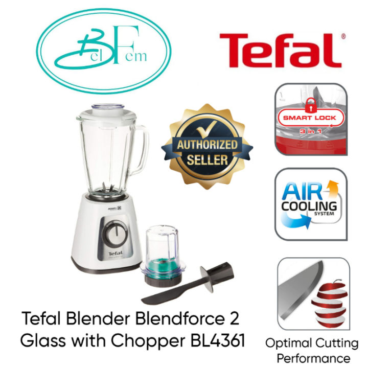 Tefal BL4361 Blender Blendforce 2 Glass with Chopper 2 YEARS WARRANTY