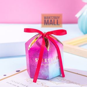 UMI Wedding Party Birthday Goodies Gift Souvenir Doorgift Candy Candies Hexagon Box Ribbon Kotak Gula-Gula Kahwin