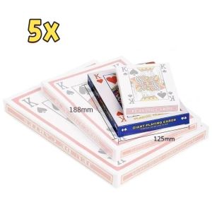 5x / 9x Kartu Poker Jumbo / Kartu Remi Unik / Permainan Ide Pernikahan Yang Menyenangkan / Kartu Poker Gede