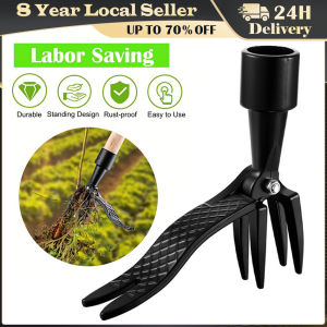 Stand Up Weed Puller Tool Aluminum Claw Manual Weed Remover Tool For Outdoor Garden Lawn Garden Digging Weeder Removal Accessory