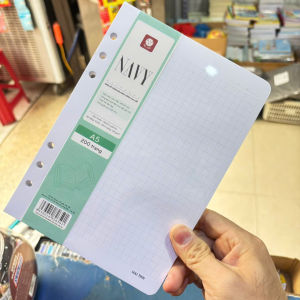 Hải Tiến Ruột sổ còng Navy 200TR A5 caro giấy trắng