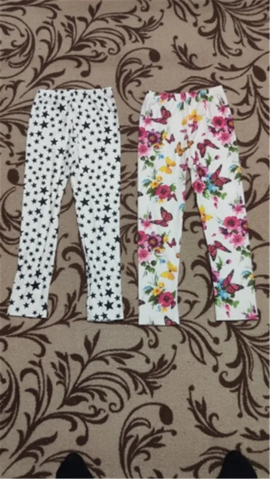 Sonkpuel Kids Girls Leggings Spring Summer Flower Printed Children