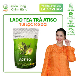 Trà Atiso Ladophar Dạng Gói 100 Túi Lọc Giúp Tăng Cường Sức Khỏe Làm Mát GanThông Mật Lợi Tiểu
