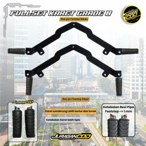 Pijakan kaki Tengah Footstep Motor Honda Vario 125 old 2012-2014 KZR Fullset siap pakai