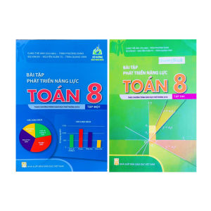 Sách - Combo bài tập phát triển năng lực toán 8 - tập 1 + 2 ( theo chương trình GDPT 2018 ) (BT)