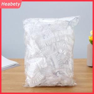 Heabety 100pcs Disposable Earmuff Stransparent Waterproof Earmuffs Hair Dye Perm Color Plastic Earmuffs