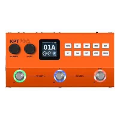 YUIMER KPT PRO Guitar Bass Multi Effects Pedal Processor with Loop Recording Drum Machine Modulation Effects