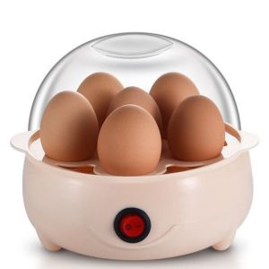 Electric Egg Cooker Steamer 220V 6 Egg Capacity Multi-functional Poacher Omelet Maker Automatic Shut-Off Anti-Dry Burn