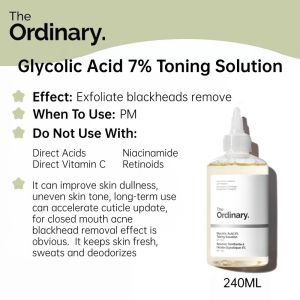 Toner Glycolic Acid 7% Toning Solution Acne And Pimple Spot Marks Remover toner 240ml
