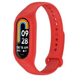 Tali Casing Silikon untuk Miband 9/8 Jam Tangan Pengganti Tali NFC Pelindung Layar Sampul Lunak Olahraga Tali Jam Tangan Pintar Mi Band 8 Band untuk Xiaomi Anti Gores Mi Band 8