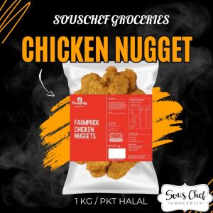 FARMPRIDE FROZEN CHICKEN NUGGET 1KG/PKT HALAL
