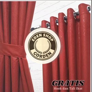 gorden pintu dan jendela ada 3 variasi ukuran - gorden smokring minimalis hordeng korden gordyngorden motif embos-hordeng-gordeng- Emboss Polos pintu dan jendela