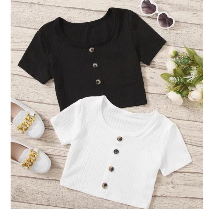 Crop Top White Cropped Button Up Cardigan V Neck White Cropped