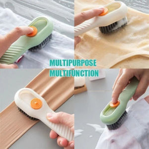 Sikat Cuci Baju Sepatu Rumah Tangga Jenis Pers Multifungsi Sikat Dispenser Sabun Cair [KR]