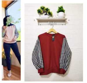 atasan blus kekinian termewa/atasan wanita jumbo/kaos blus jumbo