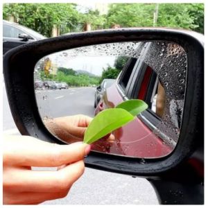 2 pcs Anti Fog Kaca Spion Mobil Anti Buram Air Hujan Antiglare Film oval - zansenShop