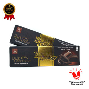DARK CHOCOLATE 67% BAR 45 GRAM - KAMPUNG COKLAT