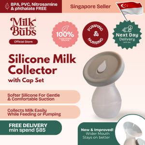 [Milkforbubs] Extra soft NEW ERGONOMIC DESIGN Silicone Manual Breastmilk Collector nursing pregnant breastfeeding Milk Collection