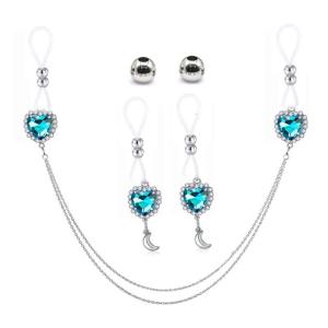 Pendant Nipple Rings with Chain NonPiercing Nipple Perfect for Everyday Wear and Special Occasion