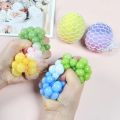 Mesh Squish Ball / Squeeze Ball Release Stress Funny Anti-Stress Squishy Grape Relief Ball/E04008. 