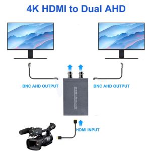 4K HDMI To AHD Video Converter for Laptop PC Computer Security Camera To 1080P TV Display Monitor