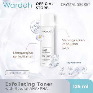 WARDAH Crystal Secret Series Indonesia / Facial Wash Face Scrub Micellar Water Essence Toner Mist Serum Day Night Eye Cream Sunscreen Mask Masker Lip Tint Matte Gloss / Lightening Acnederm Nature Daily Renew You C Defense Uv Shield Spf Colorfit Acne Paket
