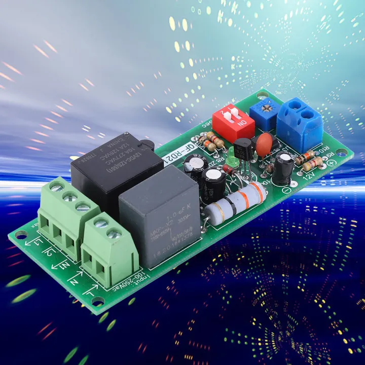 100-220V AC Delay Off Time Relay Module Timer Switch Board 0-300min ...