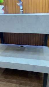 Kệ đá lavabo 2 tầng nhập khẩu chống trầy xước kích thước 800x500x220