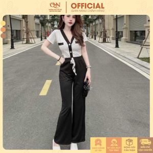 Set Đồ Bộ Nữ Mặc Nhà Quần Suông Thun Gân Áo Cổ V Hottrend Mặc Nhà Đi Chơi Đẹp Thời Trang Giá Rẻ Nhất Sale Ngay Tại Lazada