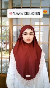 Kerudung Bergo Kerut Renda Terbaru 2022 Kekinian Viral | Jilbab Instan Jersey Super Premium terbaru