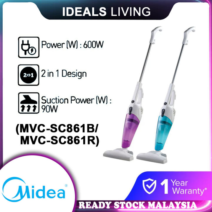 Midea 2in1 Stick Vacuum Cleaner / Handstick VacuumBlue/Red (MVC