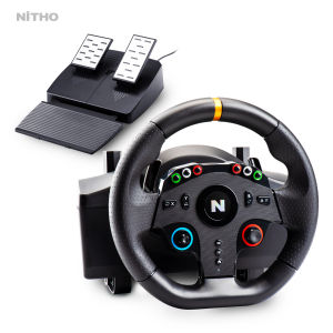 Nitho Drive Pro ONE V24 Gaming Racing Wheel and Pedals 270 Degree Steering Wheel for PC PS4 Xbox One Xbox Series X/S Switch Driving Car Simulator - for Arcade Games Only