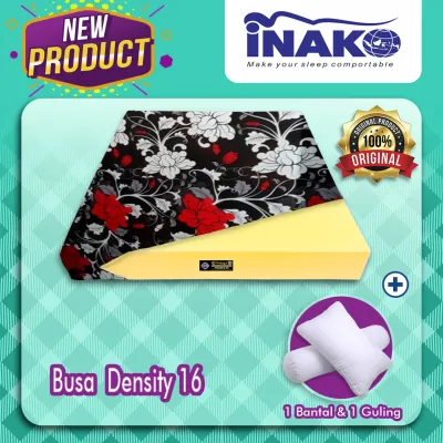 Kasur Busa Garansi 10 Tahun INAKO D16 Premium Foam ukuran 180x200 160x200 145x200 120x200 90x200cm