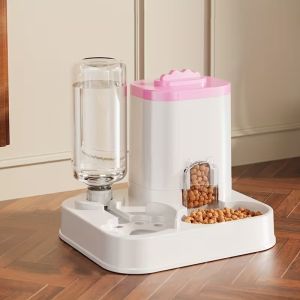 Smart Automatic Pet Feeder Automatic Pet Water Dispenser 2 In 1 Large Capacity Electric Circulating Drinking Fountain Cat Dog Food Bowl