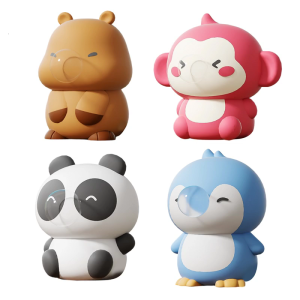 Playful Panda Monkey Bubble Stress Ball Squeeze Toy For Adults Kids Anxiety Relief Sensory Therapy