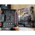 Mesin Bor Elektrik - Electric Drill Set - Mesin Bor Tangan Elektrik - bor dampak-Obeng Bor Cordless 3 Kecepatan 2 Baterai Mesin Bor Baterai Tangan Cordless Drill Battery 1 Year Warranty. 