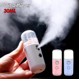 Portable Nano Mist Sprayer Mini USB Rechargeable Face Spray Facial Body Steamer Moisturizing Skin 30ml Handy Atomization Machine Automatic Sanitizer Spray Bottle SALE