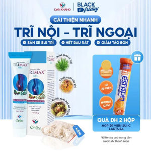 Gel bôi trĩ giúp co búi trĩ Trimax giảm đau rát ngứa ngáy làm dịu da hỗ trợ trĩ nội trĩ ngoại 20g