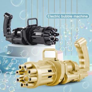 Handheld Bubble Gun Gatling Bubble Machine Outdoor Indoor Kids Toys Automatic Children Electric Bubble Maker