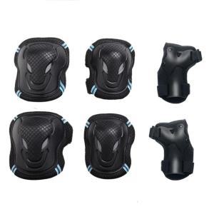 6PCS Sport Impact Protections Knee Elbow Wrist Guards Injury Prevention Guards for Skateboards Bike Rollerblading Safety