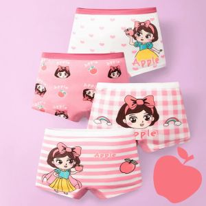 พร้อมส่ง !! กางเกงในกางเกงบ็อกเซอร์ สำหรับเด็กหญิง 3-10 ขวบ ชุดชั้นในเด็ก ฝ้าย พิมพ์สัตว์ 1 แพ็คมี 4 ตัว