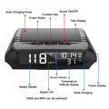KKmoon Car Wireless HUD Headup Display Solar GPS Digital Speedometer with LCD Screen Overspeed Alarm KMH/MPH Time/Altitude/Temperature/Speed Display. 