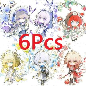 6Pcs/Set Game t Desk Plate Models The Herta CastoriceTribios Aglaea Khaslana Phainon NeiKos496 Mydei Acrylic Stand Model Toy Action Figures kids gift