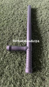 Tongkat Pentungan Security Hitam Putih Fiber Bentuk L
